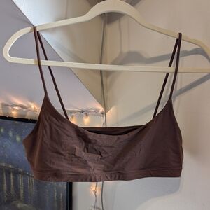 La Hearts Chocolate Brown Bikini Top